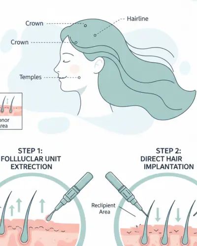 female hair transplant