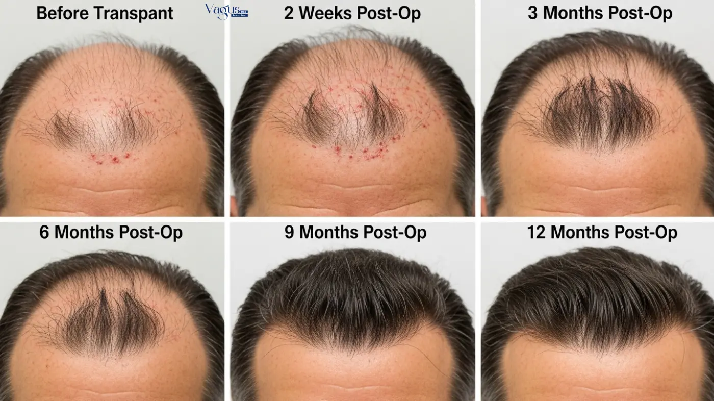 FUE Hair Transplant Growth Timeline