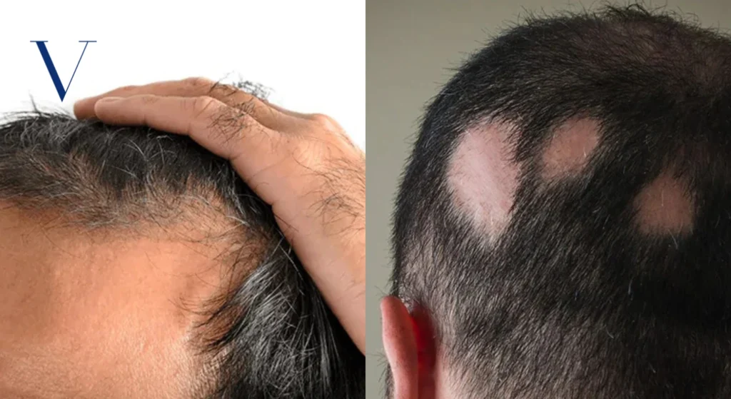 How Does Androgenetic Alopecia vs Alopecia Areata Differ?